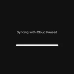 Syncing with iCloud Paused